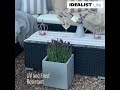 square garden ideas 🌻 marble grey box light concrete planter shorts getpotted idealistplanters