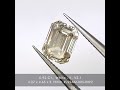 0.92ct vs near white k natural diamond emerald cut solitaire 6.3x4.7mm untreated