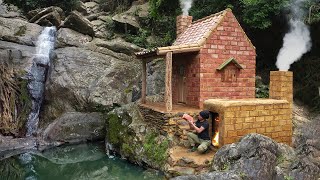 How I Built a Bushcraft Brick Kiln to Build a Dream House for Survival in the Wild, Catch and Cook