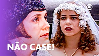 Catarina convence Bianca a não se casar com Heitor e fugir! | O Cravo e a Rosa | TV Globo