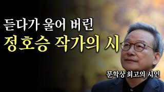 듣다가 울어버린 정호승 작가의 시 #겨울 최고의 시인