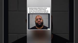 "Just dropping off backup." 🐷🚔#trending #viral #arrested #funny