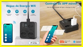 COIBEU WIFI strip with 3 sockets and 3 USB A and 1 USB-C - Compatible with ALEXA and GOOGLE Home ...