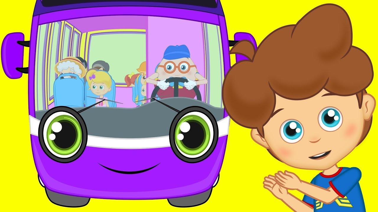Wheels On The Bus Song Happy Baby Songs Nursery Rhymes Youtube