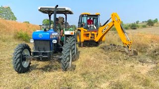 tractors video loading trolley New Holland 3630 Mahindra Eicher 485 JCB 3dx