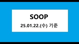 SOOP, 아프리카TV 차트 분석,  주식 주가 전망. 2025.01.22. 촬영