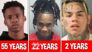 Rappers Official Prison Sentences REVEALED… (YNW Melly, 6ix9ine, Tay K)