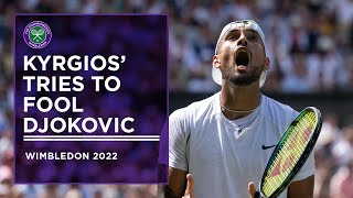 Kyrgios Tries to Fool Djokovic with Fake Underarm | Wimbledon 2022
