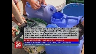 24 Oras: May-ari ng Manila Water, humingi ng paumanhin sa mga naperwisyo