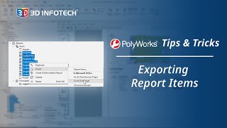 Exporting Report Items | PolyWorks Tips & Tricks