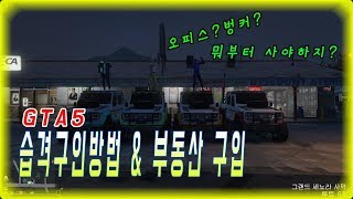 [두배] GTA5 뉴비를 위한 습격구인법 \u0026 부동산 구입 정리