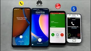 Huawei NY90 + Samsung Galaxy S Plus + LG Q6 + Tecno 5 LTE  Incoming call