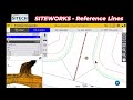 siteworks reference lines vs staking lines