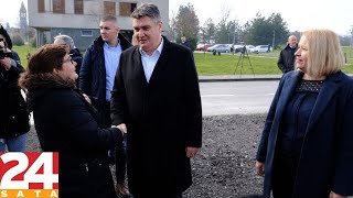 Milanović stigao u Sisak, obilazi potresom pogođena područja