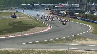 Start final KZ, FIA European Champs, Salbris 2018