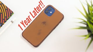 iPhone 12 series leather case long term review. (1 year later!!)