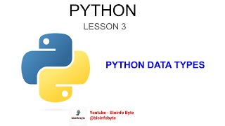 Python tutorial - Lesson 3: Course for beginners | Python Data Types