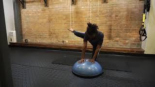 Improve Hip Flexibility with a BOSU® Balance Trainer!