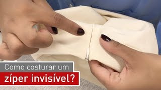 Como costurar um zíper invisível?