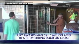 Jury Awards Man $21.5 Million After He's Hit by Sliding Door on Cruise