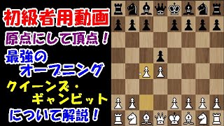 【初級者用動画】至高の古典定石、「クイーンズ・ギャンビット」の典型的な形について解説します！