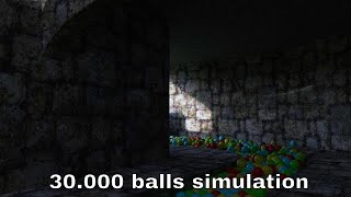 Balls in the Sewer - Blender Cycle   Rigid body simulation