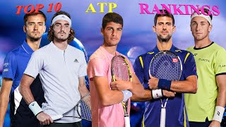 Latest top 10 ATP Rankings After the 2023 Miami Open