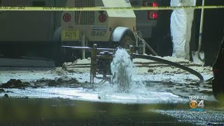 Crews Working To Fix Miami Beach Road Cratered By Water Main Break
