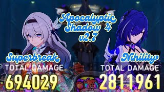 Auto Firefly Superbreak and Acheron DoT | Apocalyptic Shadow 4 v2.7 | 7164 | Honkai: Star Rail