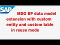 DM extension custom entity and custom table Reuse mode in BP