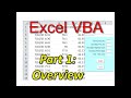 Excel VBA Part1: Overview