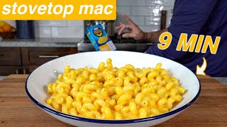 Thick & Creamy Stovetop Mac & Cheese in 10 Minutes (4 INGREDIENTS)