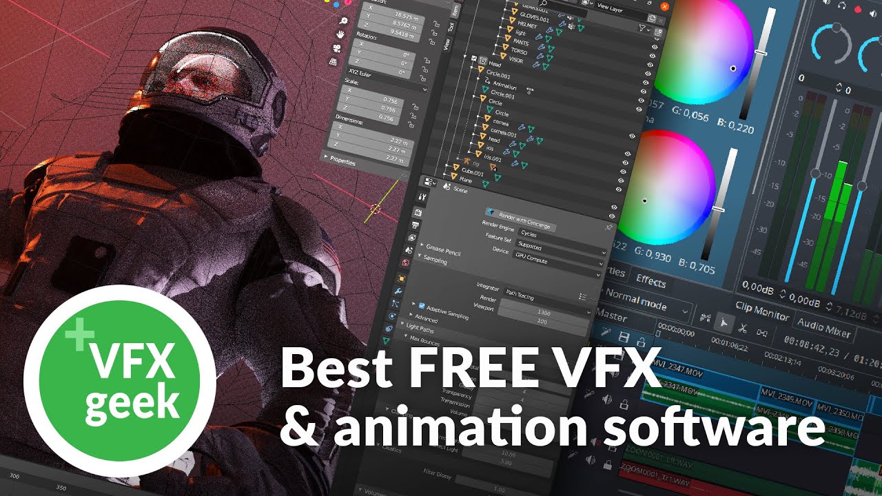 Best Free Software For VFX And Animation - Part 1 - YouTube