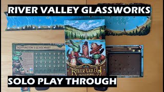 River Valley Glassworks Solo Play Through board game