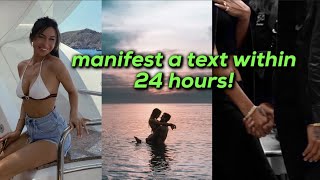 manifest \u0026 attract LOVE in less than 24hrs ✨ manifest a text from specific person - neville goddard