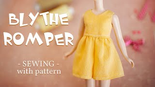 Blythe romper sewing TUTORIAL with pattern