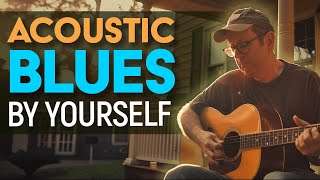 Acoustic blues guitar that you can play by yourself - No Jam Track Needed - Guitar Lesson - EP569