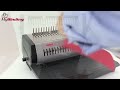 tamerica tahsin tcc2100 manual plastic comb bind machine demo