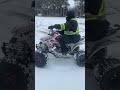 trx450 quad drifts in snow ❄️🤯🔥 winter drift trx450 atv quad youtubeshorts