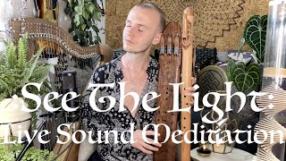 Healing Triple Drone Flute Sound Bath - Calming & Relaxing Music - See The Light Meditation - 432Hz