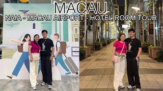 MACAU VLOG: AIRPORT ARRIVAL, HOTEL ROOM TOUR. \u0026 IMMIGRATION EXPERIENCE