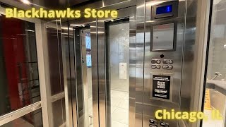 Very Nice - ThyssenKrupp Hydraulic elevator at Blackhawks Store in Chicago, IL