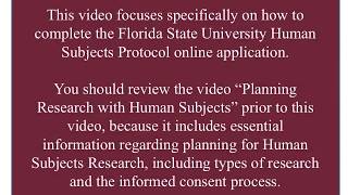 Preparing Your IRB Protocol