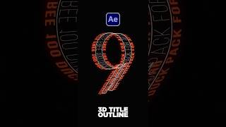 Create Custom 3D Path Typography in After Effects #tutorial