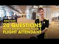 20 Questions you've always wanted to ask a Flight Attendant - Scoot