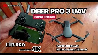 DEER PRO 3 UAV LU3 | drone GPS murah 1 jutaan