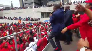 Malema singing agian -  kiss/shoot the boer