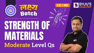 GATE 2023 & ESE 2023 ME / CE Exam | Strength of Materials (SOM) GATE MCQ (Moderate Level) in Hindi
