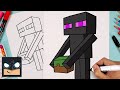 How to Draw Minecraft Enderman