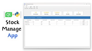 PyQt6 Programs | Stock Management Example with SQLite3